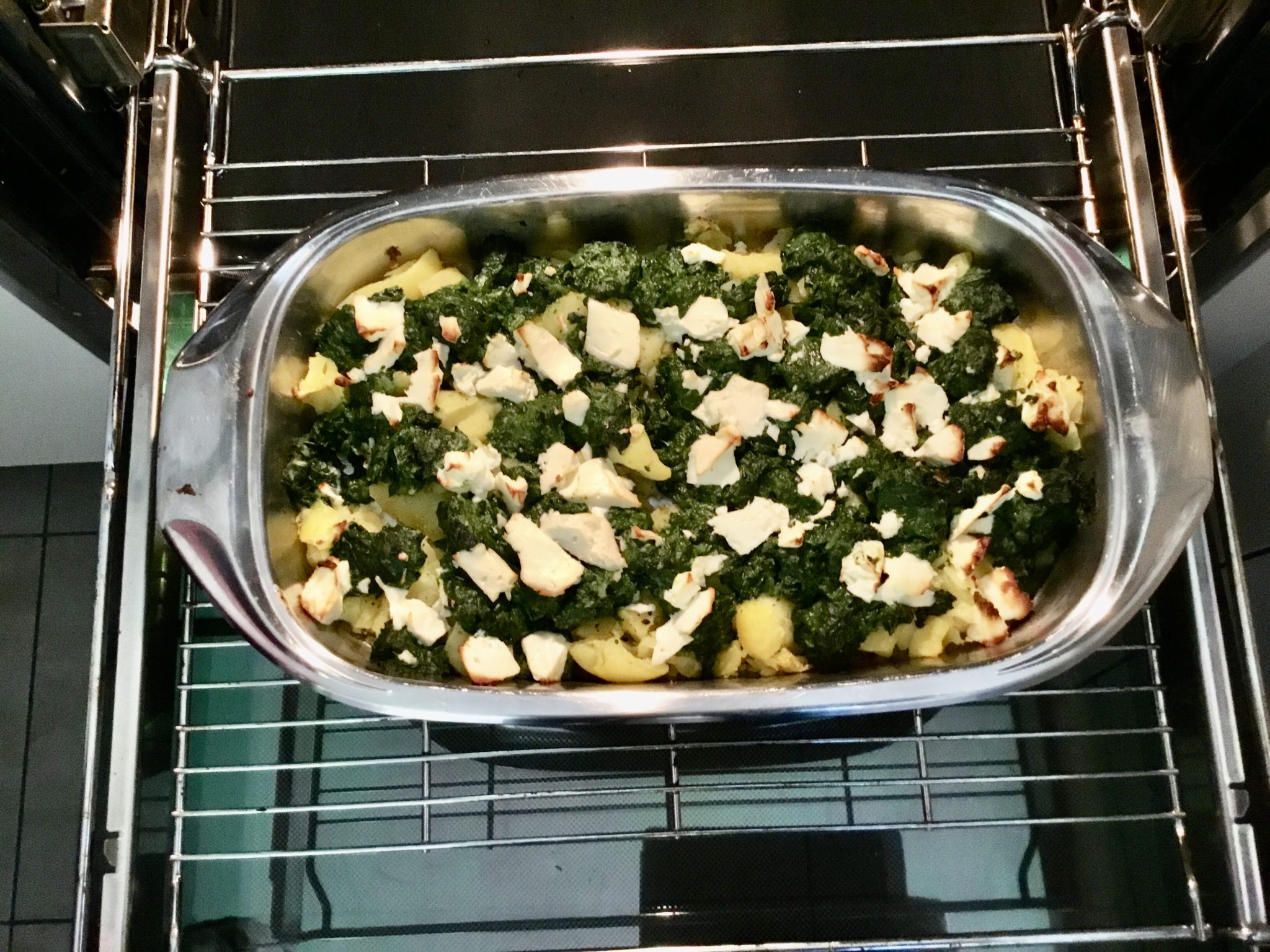 Einfacher Kartoffel-Spinat-Auflauf – Vegetarische Rezepte