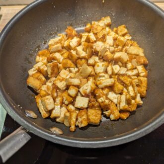 Knusprige Tofu-Würfel