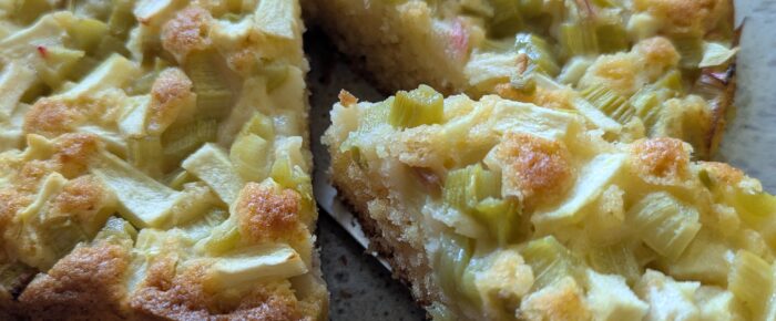 Rhabarber-Apfelkuchen