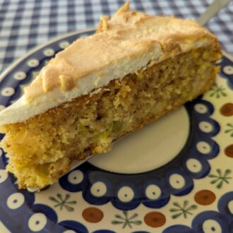 Einfach und lecker Rhabarber-Nuss-Kuchen